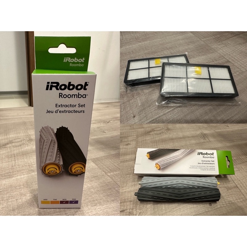 《全新》iRobot Roomba 800/900原廠盒裝滾輪膠刷 送濾網兩片（980 960 880 870 860）