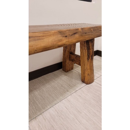 藝術長凳，古董長凳，古董椅，200cm實木