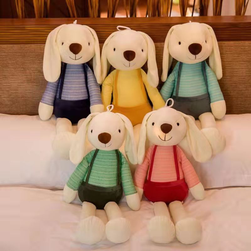 熱銷 可愛韓國垂耳兔公仔毛絨玩具小兔子玩偶抱枕布娃娃送女孩生日禮物
