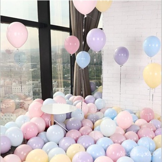 氣球派對 生日氣球 生日派對 氣球ins馬卡龍氣球批髮 網紅氣球兒童生日佈置婚房裝飾創意派對用品 DFNY