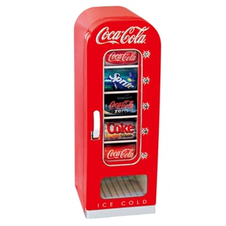 美式複古可口可樂迷你販賣機可口可樂車載冰箱迷你車載小冰箱可樂冷藏箱18L複古販賣機冰箱