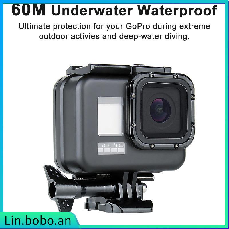 Black 60M Waterproof Housing Case for GoPro Hero 8 Black Div