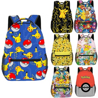 （多款可選）pikachu寵物精靈pokemon皮卡丘中小學生書包兒童背包後背包