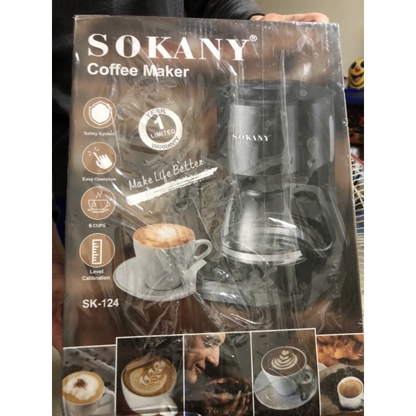 全新 SOKANY 110V辦公室 小型家電 電煮咖啡機 6人份 咖啡機 賣場滿百商品任兩件私訊免運費