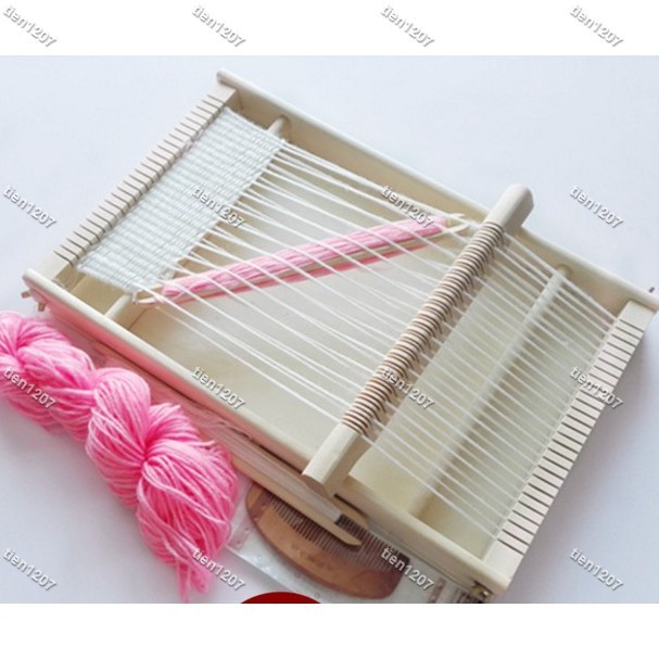 ｛心水♡｝-幼稚園玩具兒童手工織布機diy圍巾掛毯包包不織布紡織編織機♡tien1207