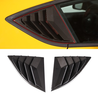 ABS 塑料碳纖維汽車後窗百葉窗板裝飾套件配件適用於豐田牛魔王 GR Supra A90 A91 2019-2022