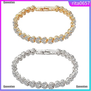 Heart Rhinestone Crystal Chain Bracelet Women Charm Infinity