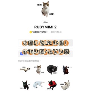 〚訂製寵物LINE貼圖〛/寵物貼圖/來圖訂製/可愛/搞笑/貼圖/客製化/手繪/line/送禮/點數