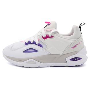 Puma TRC Blaze Tech 白/粉/紫 復古 麂皮 休閒鞋運動鞋 女款 NO.J1529【38496005】