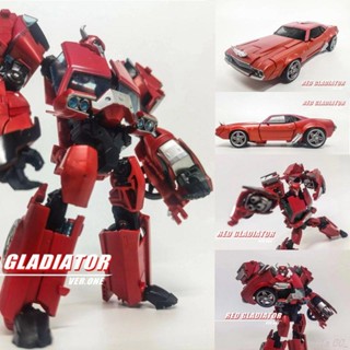 【臺灣出貨】變形金剛玩具APC-TOYS 阿帕奇 紅色角鬥士 飛過山領袖 變形玩具模型之證汽車人柯博文