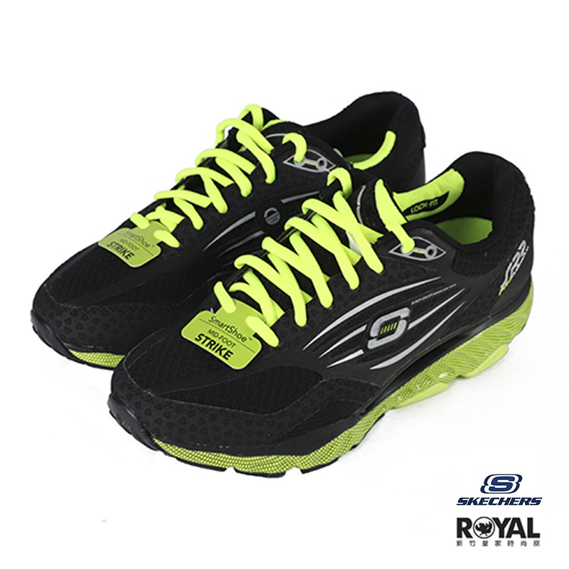 Skechers SRR 黑色 網布 足弓推進器 回彈力慢跑鞋 男款NO.B1688【新竹皇家 999636BKLM】