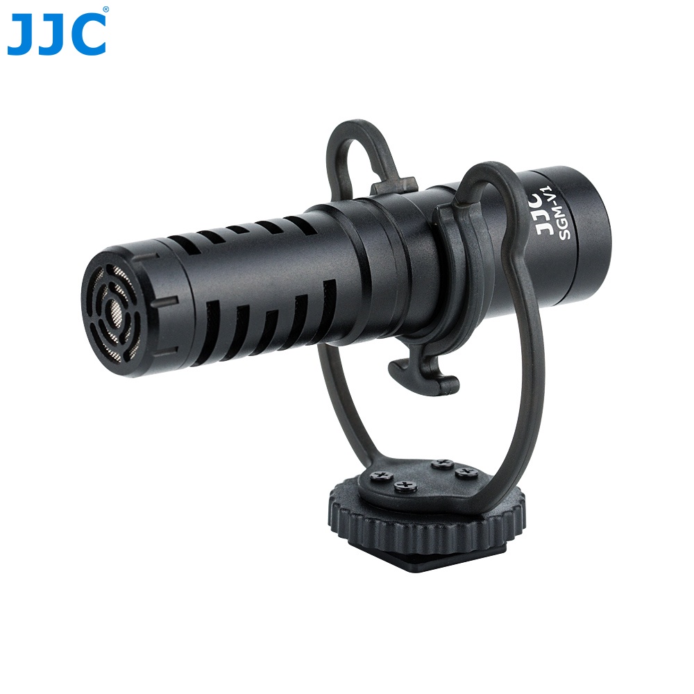 JJC 指向型降噪麥克風贈防風罩 單眼微單相機智能手機Vlog頻道影片拍攝熱靴外接心型麥克風