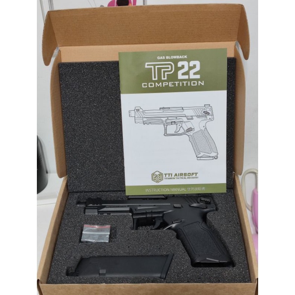 TTI AIRSOFT - TP22 GBB瓦斯手槍 二手一槍三夾