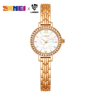 Skmei 水鑽 學生 鋼手鍊 女士 石英手錶 高檔 商務風格 小腕錶 女錶 L2629