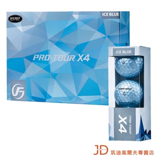 FOREMOST Pro-Tour X4 Ice Blue 冰鑽藍球 四層球 (12/DZ) 限量 高爾夫球