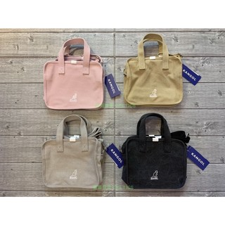 塞爾提克~英國 袋鼠 KANGOL 厚片吐司包 小方包 手提袋 側背包 帆布包 拉鍊開合 硬底設計~附肩帶