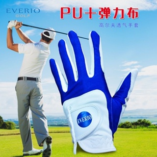品誠戶外正品EVERIO高爾夫球手套男 男士超纖布彈力透氣耐磨手套單支左手