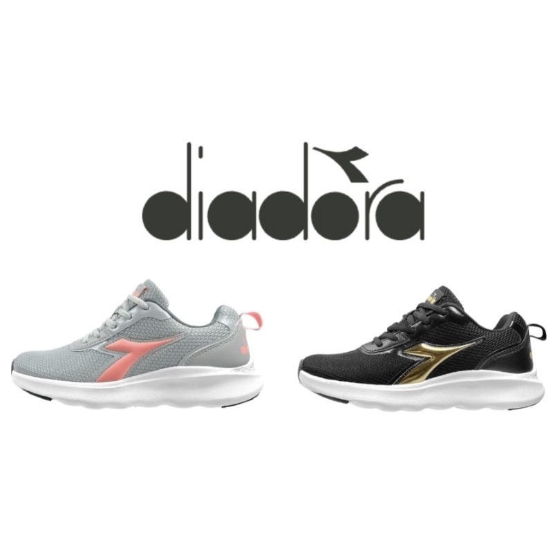 Diadora 女鞋 寬楦 輕量透氣 高彈力EVA鞋墊 減壓緩震 慢跑鞋 黑色da 1650 灰色da 1651