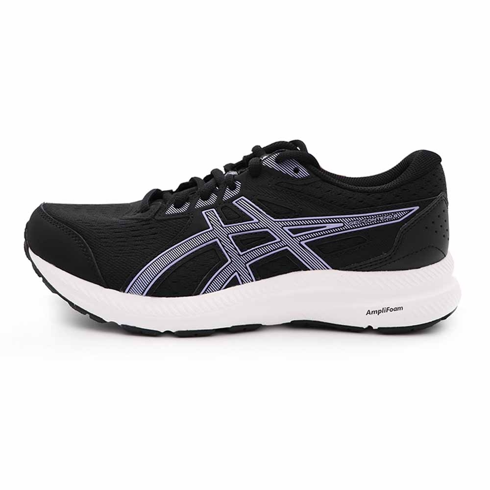 Asics GEL-CONTEND 黑紫 寬楦 緩震 慢跑鞋 女款 J1865【新竹皇家1012B561-001】