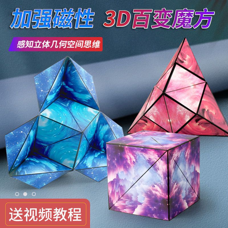 【熱賣】網紅3d立體百變無限魔方新思維邏輯立體幾何黑科技兒童益智玩具