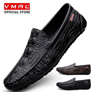 VMAL High Quality Men Casual Shoes Genuine Leather Soft Mocc