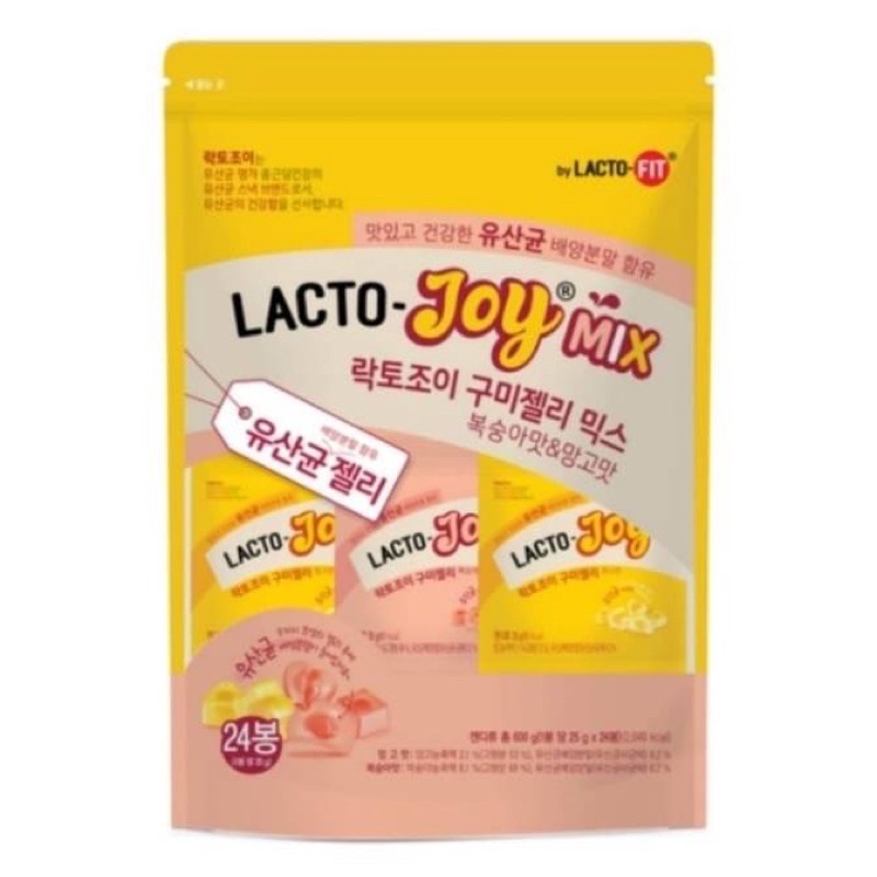 【韓國鍾根堂】 LACTO-JOY 乳酸菌軟糖 (水蜜桃+芒果口味)