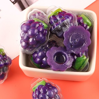 【臺灣發貨 最新效期】【店鋪熱銷】爆漿3D水果軟糖草莓白桃葡萄水果味夾心QQ糖果網紅零食結婚喜糖