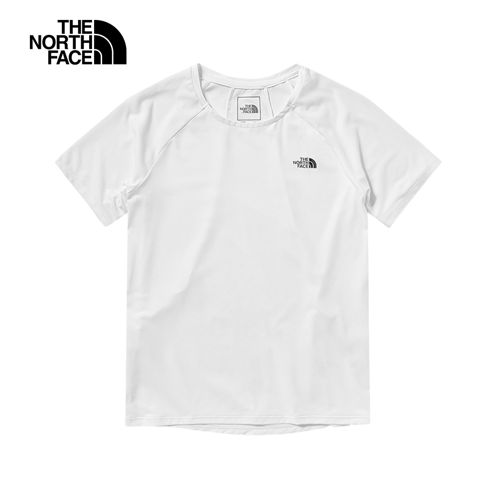 The North Face北面女款白色吸濕排汗透氣短袖T恤｜7WCMFN4