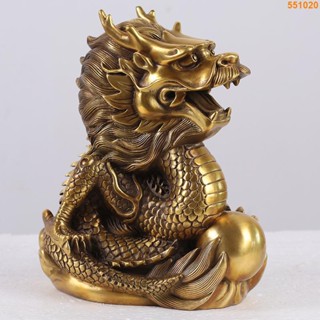 【德源風水】黃銅龍擺件 青龍擺設吉祥物家居工藝品十二生肖龍擺件