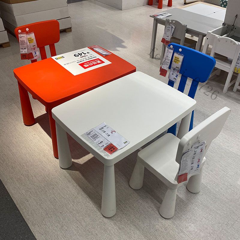 【卽美生活】免運 康承宜家兒童桌椅套裝幼兒園桌椅寶寶學習桌家用寫字桌玩具桌塑料