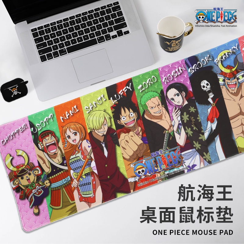 正版ONEPIECE 海賊王滑鼠墊超大號動漫周邊辦公鍵盤墊和之國凱多方形桌墊生日禮物