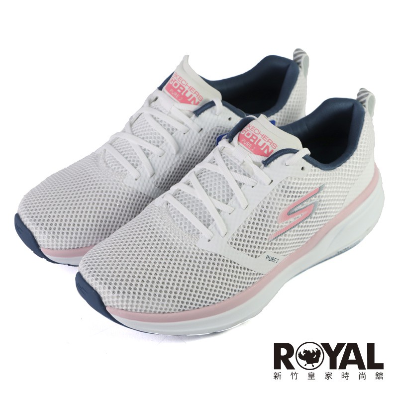 Skechers GoRun 白粉 固特異橡膠底 輕量 慢跑鞋 女款 NO.J0780【新竹皇家 172012WHT】