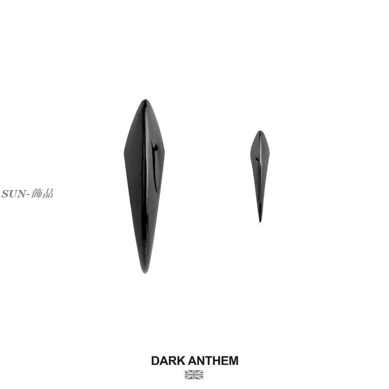🌿SUN-飾品| 純銀 耳釘男 DARK ANTHEM重音 鳥爪耳釘中性酷簡約個性男女款耳環不對稱