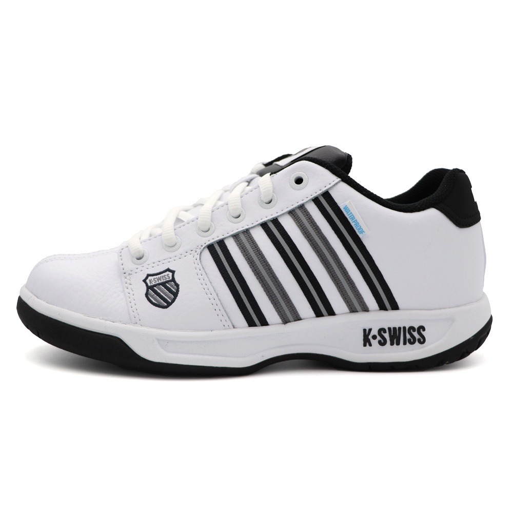 K-swiss EADALL WP 白灰黑 皮質 防水 休閒運動鞋 男款 NO.B2984【06781-179】