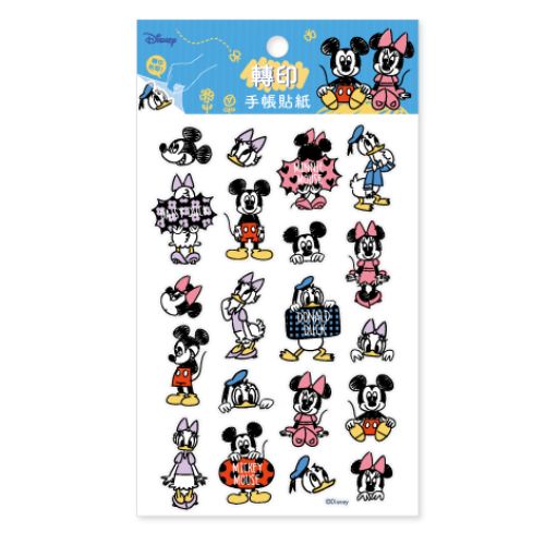 迪士尼Disney 轉印手帳貼紙-米奇與朋友們 墊腳石購物網
