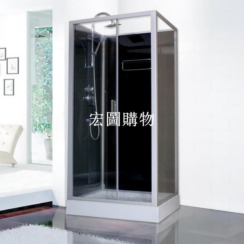 長方形淋浴房整體浴室一體式家用鋼化玻璃隔斷洗澡間沐浴房衛生間