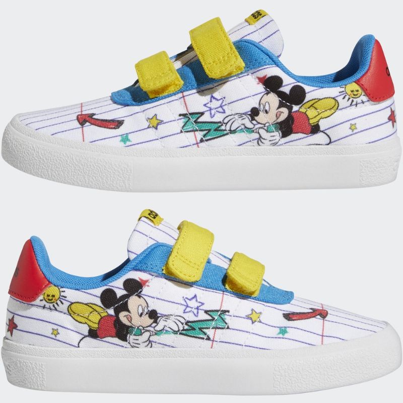 愛迪達 adidas DISNEY 米奇X VULC RAID3R 聯名款 運動休閒鞋 魔鬼氈 童鞋GZ3316 童鞋