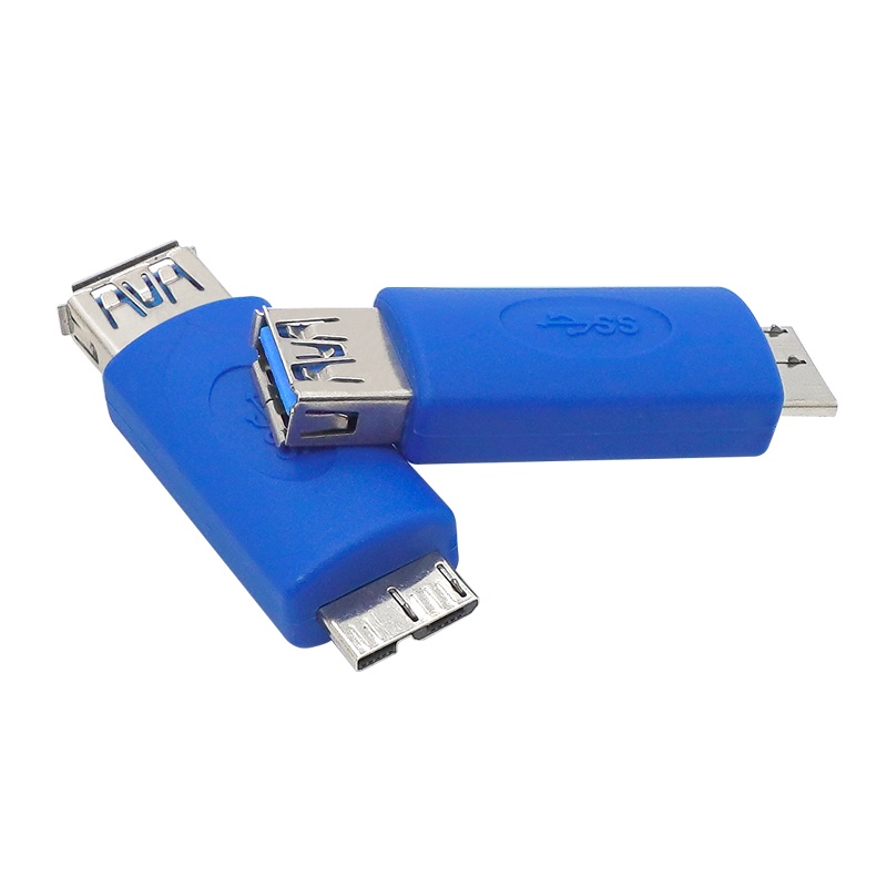 Usb 3.0 A 型母頭轉 USB 3.0 Micro B 公頭插頭連接器適配器 USB3.0 轉換器適配器 AM 轉