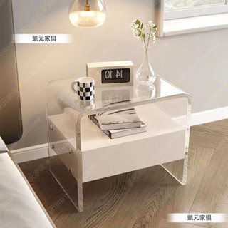 【凱元家居】 KaiYuan Furniture新款亞克力懸浮床頭櫃網紅極簡收納櫃臥室組裝床邊櫃創意儲物櫃