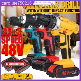 88v Cordless Electric impact Drill + 2 Li-ion Battery 6000mA