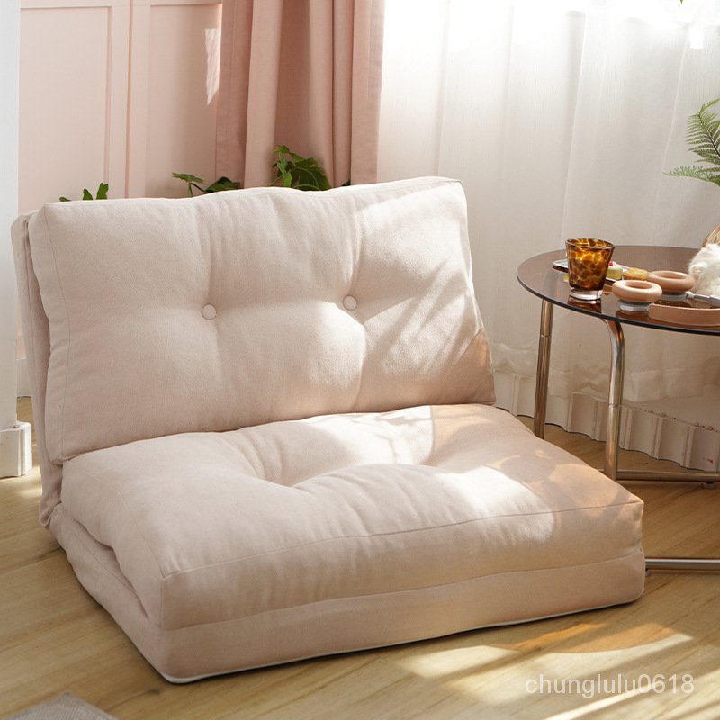 【熱銷】韓國短絨懶人沙發可躺可睡榻榻米沙發座椅躺椅臥室折疊兩用沙發床