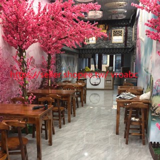 下單速發｜破損補寄｜可訂製｜ 碳化防腐桌椅 戶外公園酒吧飯店面館咖啡快餐店實木餐桌椅組合