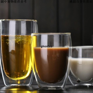 【台灣出貨】🌱allbuy家居館🌱耐熱雙壁中空玻璃咖啡馬克杯 拿鐵咖啡杯 茶杯 雙層隔熱玻璃杯