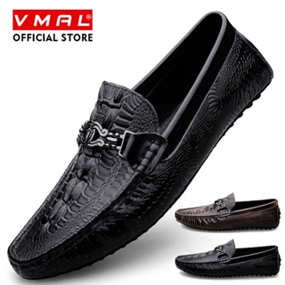 VMAL High Quality Genuine Leather Men Casual Shoes Soft Mocc