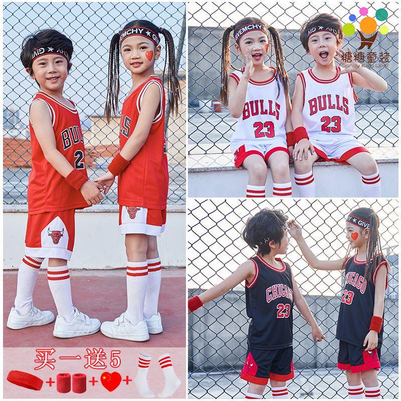 兒童籃球服 運動服 兒童籃球服套裝服裝男童女幼兒小學生訓練隊服運動球衣定制大童