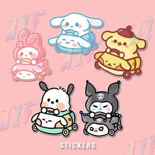 🎀臺灣出貨🎀 汽車劃痕遮擋車貼三麗鷗玉桂狗卡通貼紙電動頭盔裝飾防水貼紙 車貼 汽車貼紙 劃痕遮擋貼