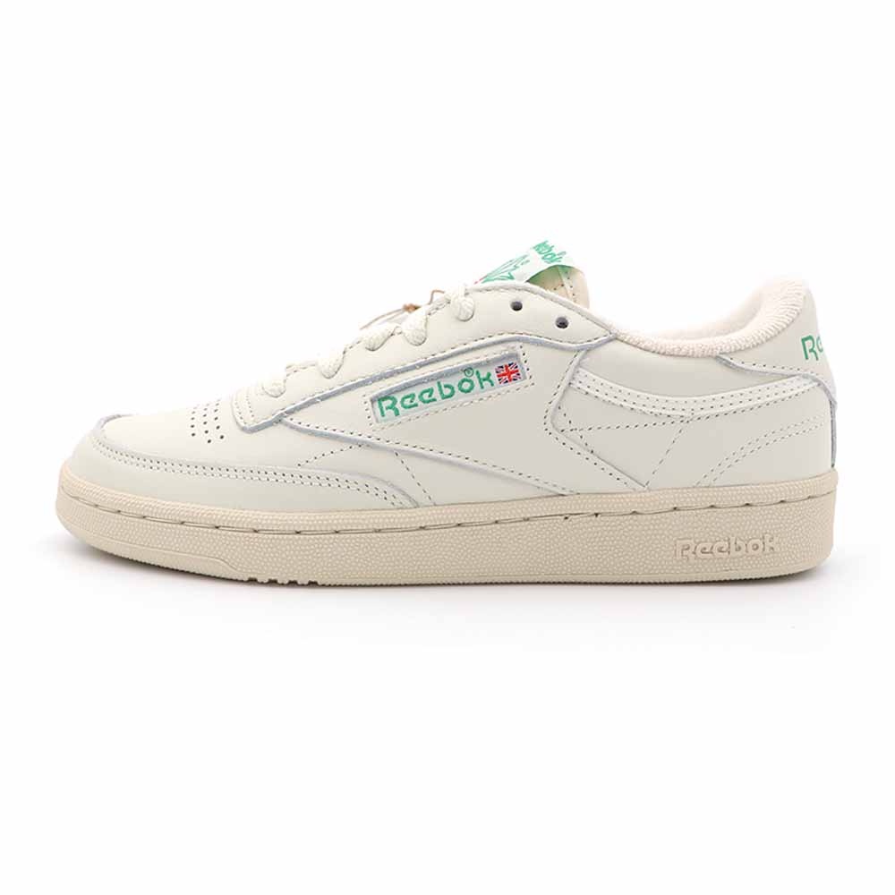 Reebok Club C 85 米綠 皮革 復古 奶油底 休閒鞋 男女款 B3548【新竹皇家100000317】