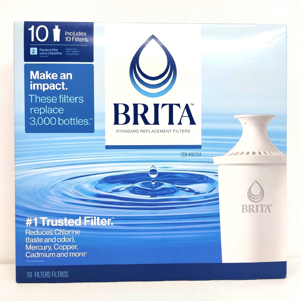 Brita 濾水壺8周圓形濾心/濾芯 10入  和舊款相容 效率更好可過濾151公升 [2022製]