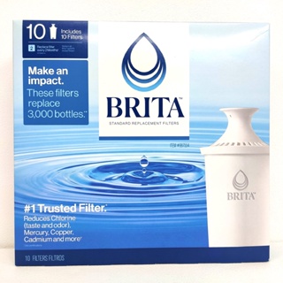 Brita 濾水壺8周圓形濾心/濾芯 10入 和舊款相容 效率更好可過濾151公升 [2023後製]