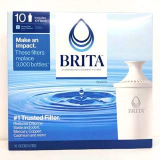Brita 濾水壺8周圓形濾心/濾芯 10入 和舊款相容 效率更好可過濾151公升 [2025後製]